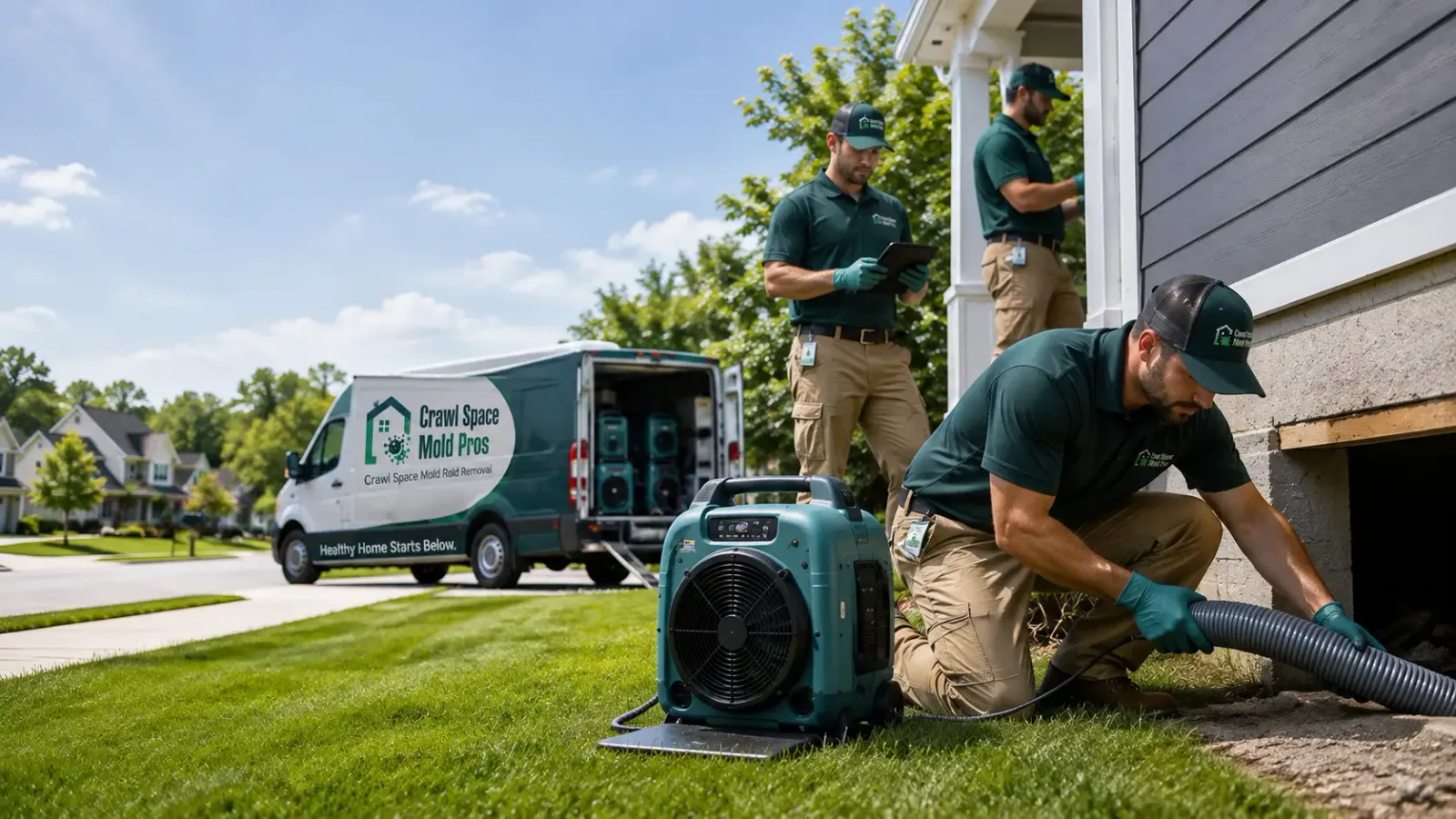 Crawl Space Mold Removal in New Holland, IL